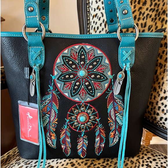 Montana West Handbags - Montana West Dream Catcher Concealed Carry Shoulder Bag Native American